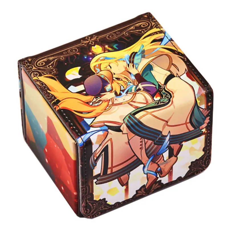 100+ Deck Box for MTG YUGIOH Cards Trading Card Storage Box Board Game Cards Deck Case PU Leather Card Box Suits TCG Magic Cards