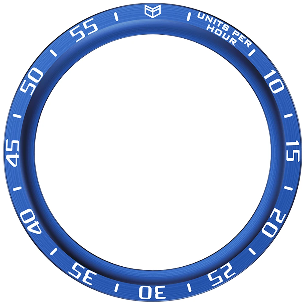 

Compatible Metal Scale Bezel Ring Watch Accessories Protector Blue Stainless Steel Smart