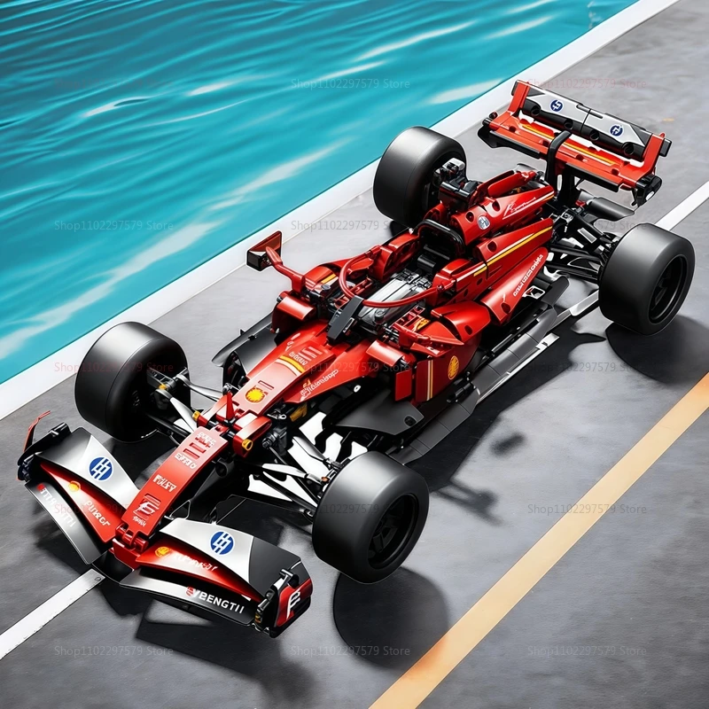 جديد التقنية 1000 + قطعة سيارة سباق السرعة اللبنات 1:10 مقياس DIY بها بنفسك الحصري تحصيل نموذج عرض مفصل مجموعات الكبار