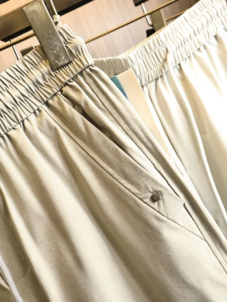 Cooling Smooth【Cloud Soft Pants】Summer Men's  Color Loose Versatile Slimming Breathable Cool Feeling Straight Casual Pants