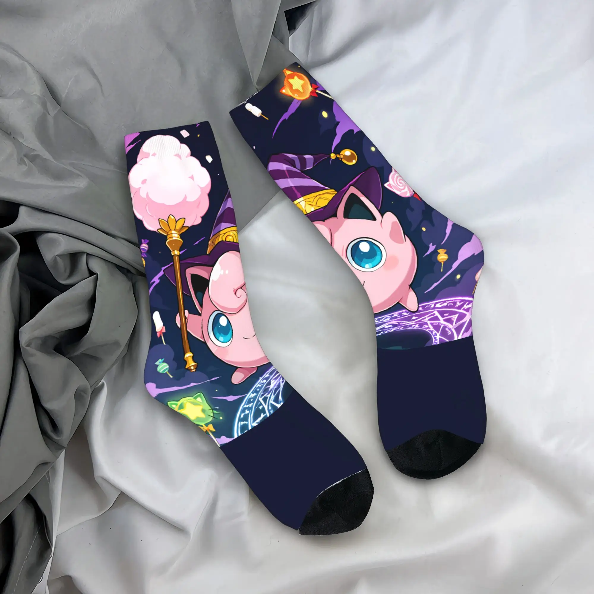 

Jigglypuff Socks Korean Stockings Men Soft Breathable Climbing Socks Spring Custom Anti Skid Socks