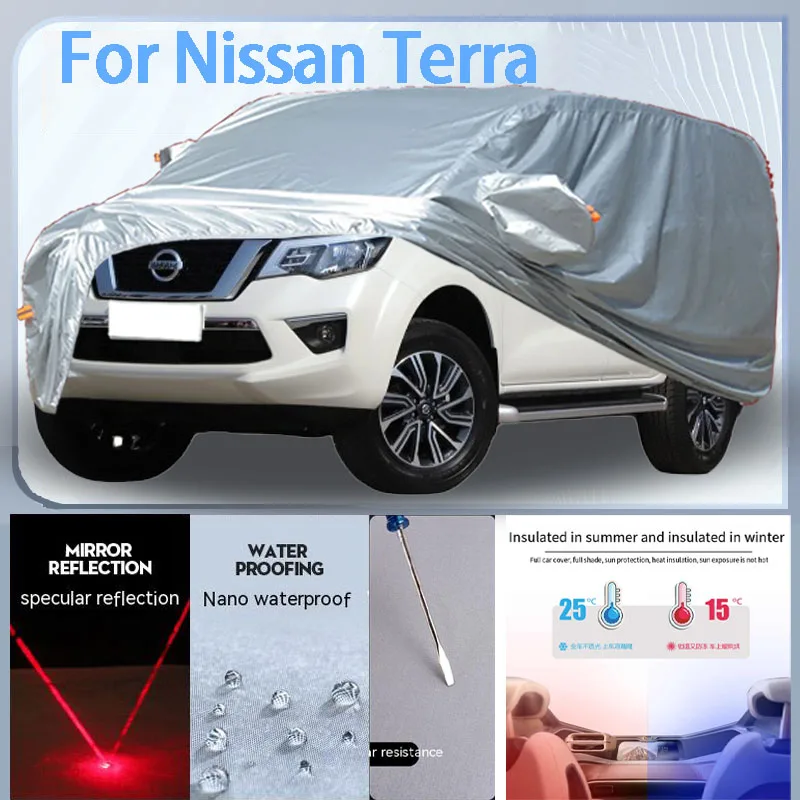 For Nissan Terra Full  Car cover with UV protection and Winter Insulation roles,Rainproof,Snowproof Ati-frost properties.