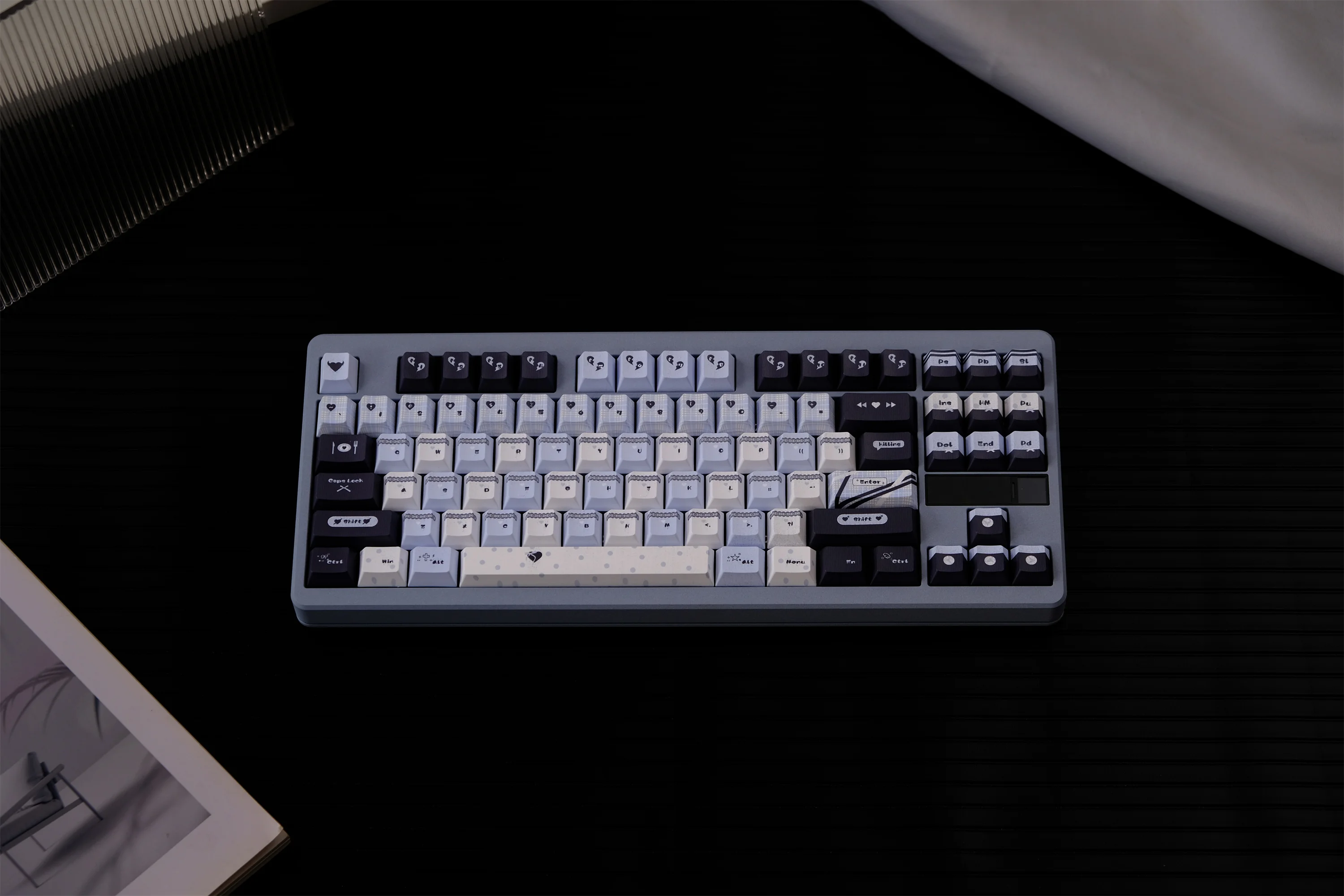 Blue Black Lace Keycaps 151 Keys PBT Material Cherry Profile DYE-SUB Customized Keycaps For MX Switch Alice Mechanical Keyboard
