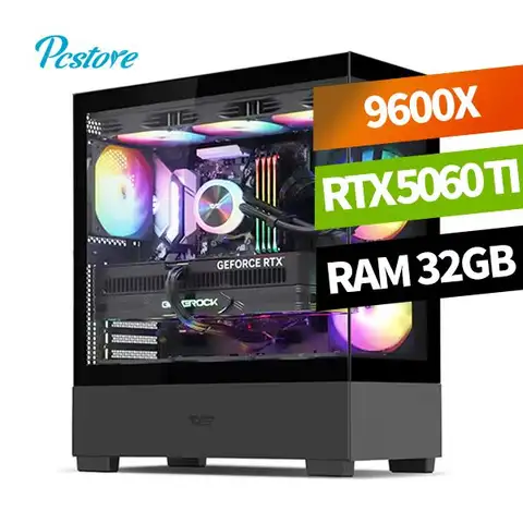 피씨스토어 AMD 베스트 게이밍PC 라이젠5 9600X RTX5060 TI (32GB, M.2 1TB)