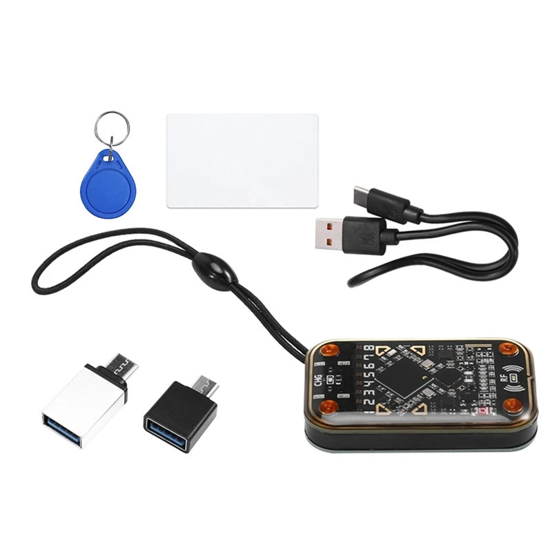 RFID Smart Chip Reader+UID Card&Keychain Smartcard Emulator RFID Emulator Read Writer Em125khz IC 13.56Mhz Badge Decode