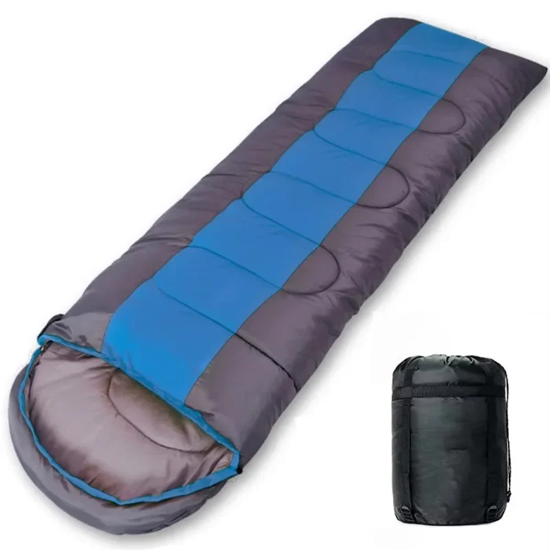 

Ultra Light Portable Waterproof Custom Envelope Pillow Cover Outdoor Camping Sleeping Bag Wearable Hooded Sleeping Bag