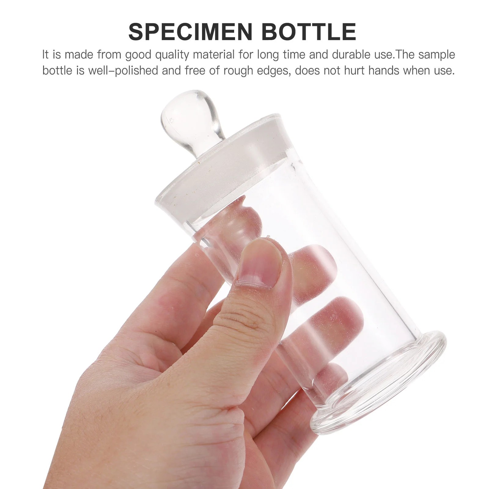 

1Pcs Laboratory Sample Bottle Borosilicate Glass Specimen Heat Resistant Chemistry Storage Vial Glass Specimen Bottle