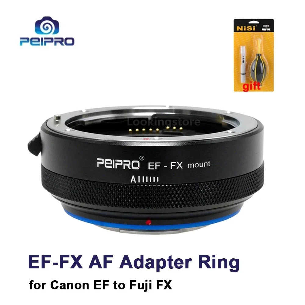 New PEIPRO EF-FX Lens Adapter For Canon EF Mount Lens To Fujifilm FX X Mount Cameras XS10 XE XT X-PRO Auto Focus Lens Adapter Ri