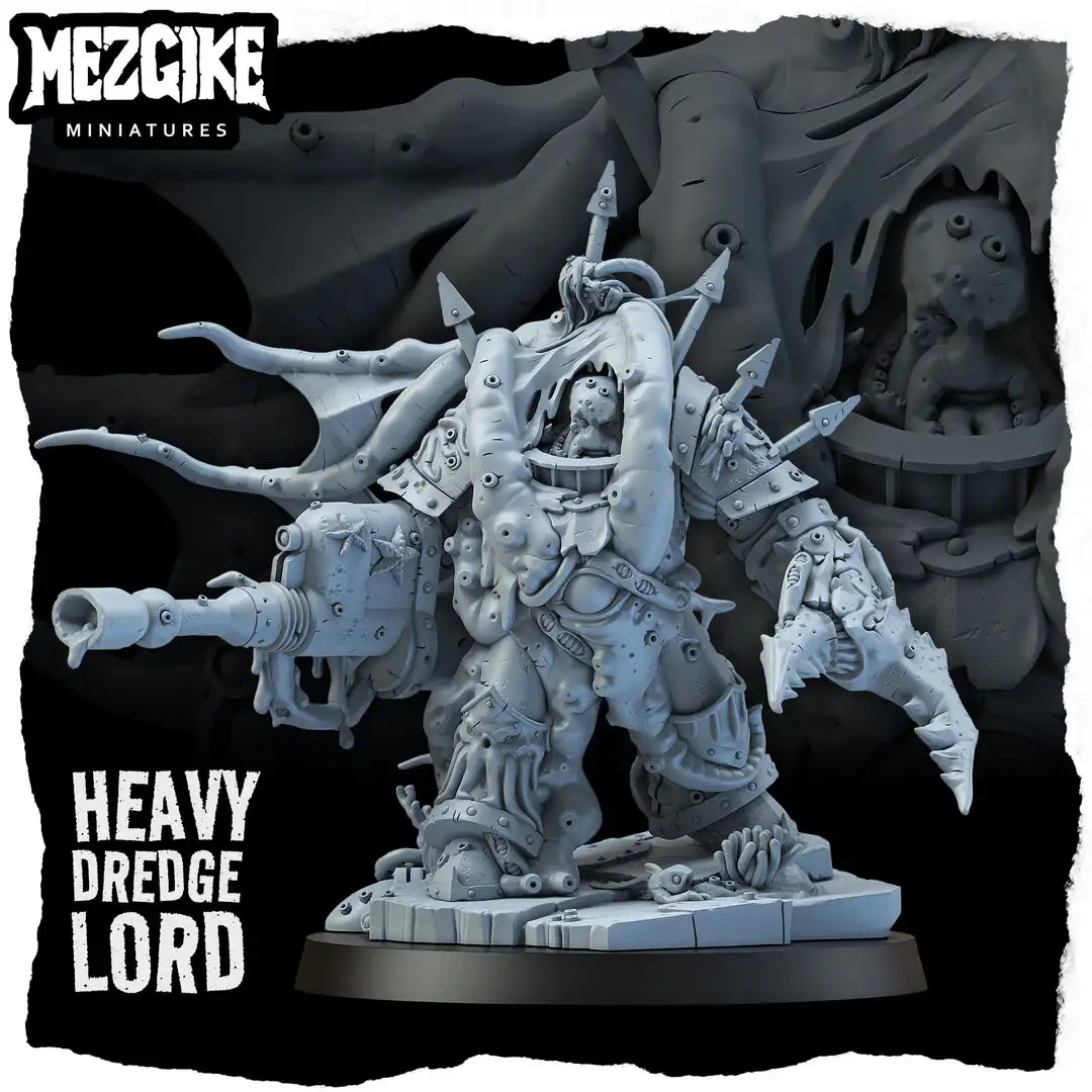 Heavy Dredge Lord Modellbausatz – Resin-Figur für Kriegsspiele im Maßstab 28 mm, Sammlerstück für Gaming und Ausstellung