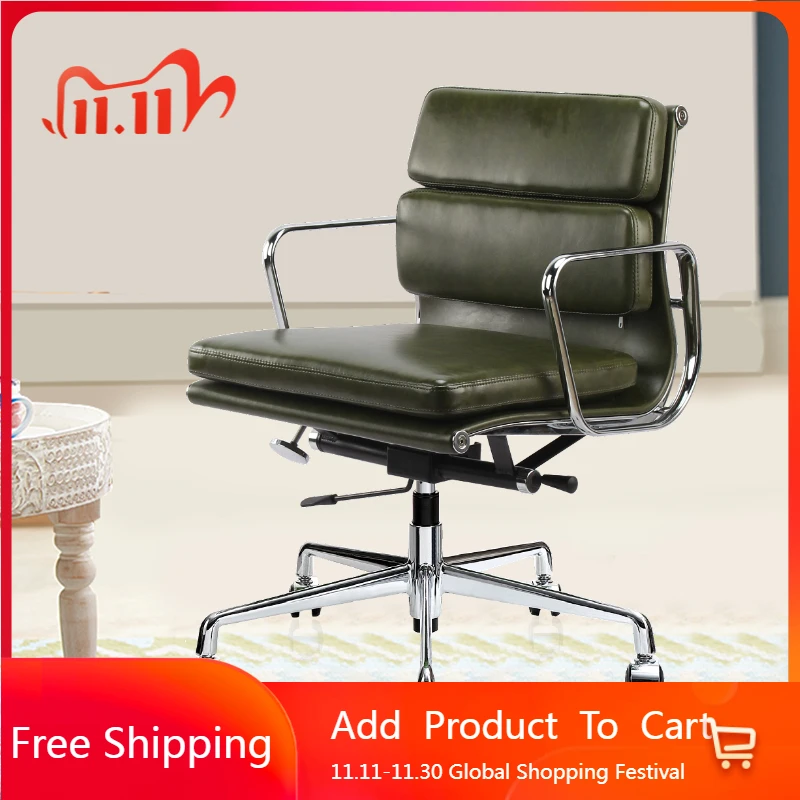 

Swivel Study Office Chair Playseat Mobile Modern Designer Office Chair Comfortable Backrest Wheels Mobilya Library Furniture