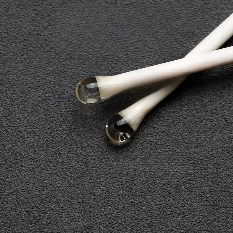 Silicone-Free ESD Paper Rod Round Head Dust Sticky Stick, Medium & High Adhesion, for Lens & Chip Module Cleaning, No Residue