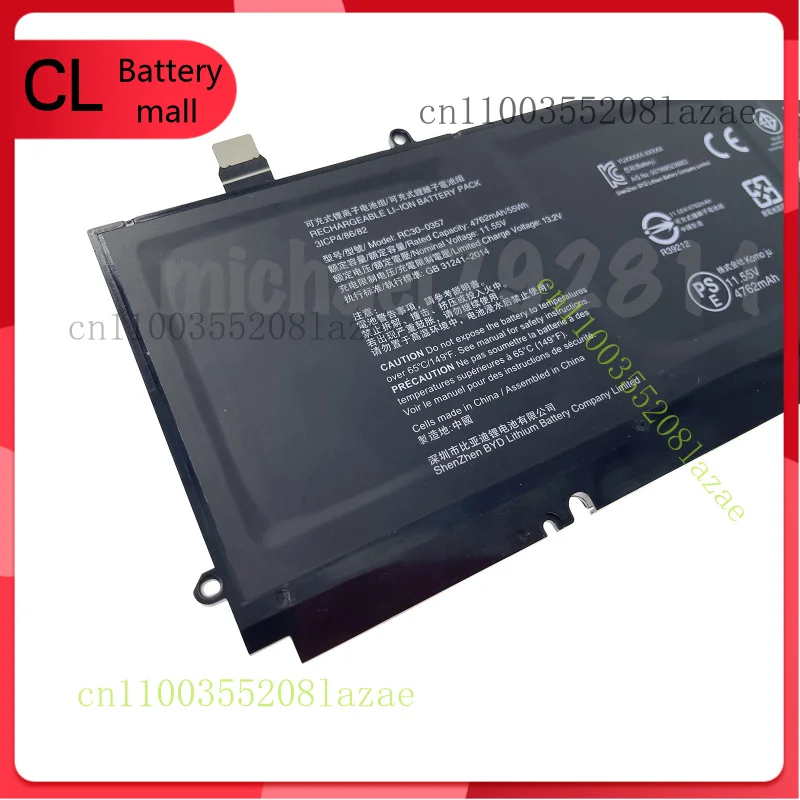 Nuova batteria RC30-0357 per Razer Book 13 serie RZ09-0357 3ICP4/86/82