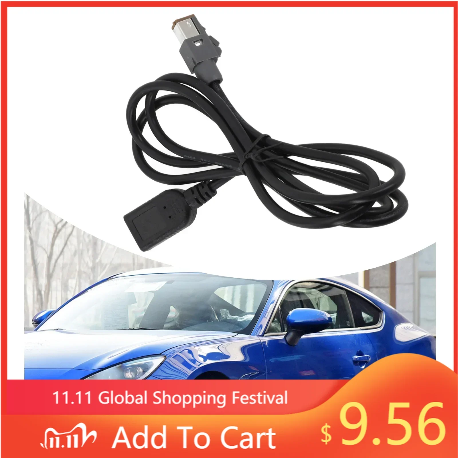 

Direct Installation New Car USB Cable USB Adapter Aux Audio Input Car Car USB Cable Radio ABS Black 100cm For Outback