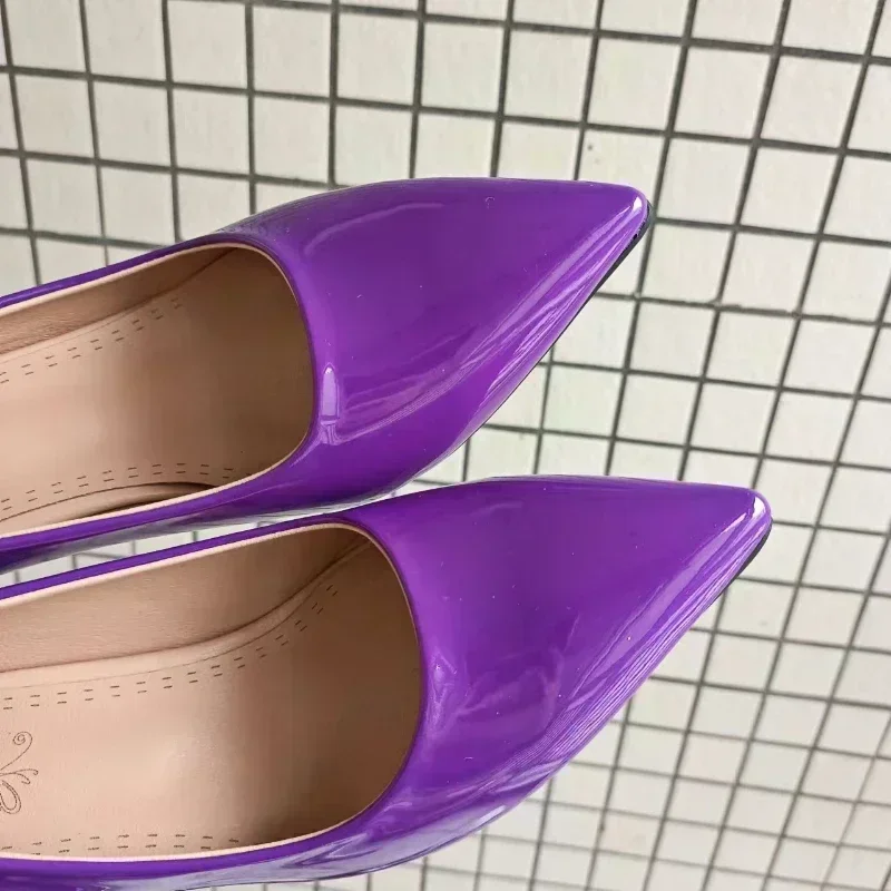 Scarpe di grandi dimensioni 54 52 50 48 45 43 Tacchi alti di nuova moda per le donne 8,5 cm Stiletto a punta Banchetto Festa di nozze 2024 Décolleté