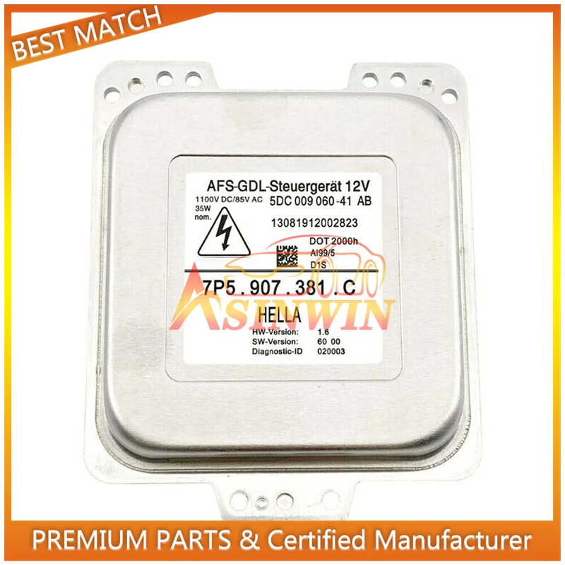 

Ballast Xenon Headlight Control Module Unit Fits For 2011-2013 Porsche 7p5.907.381.c