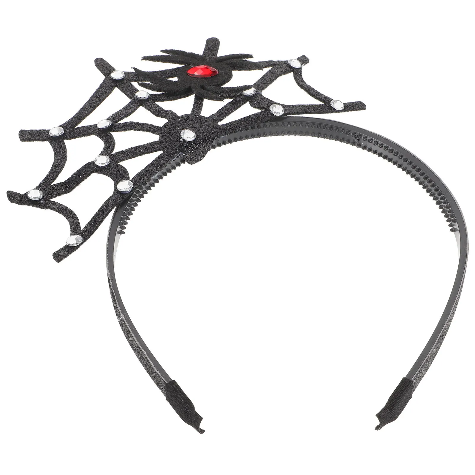 

Head Button Spider Web Headband Miss Headbands Spiders Cloth Spooky Halloween Spiderweb