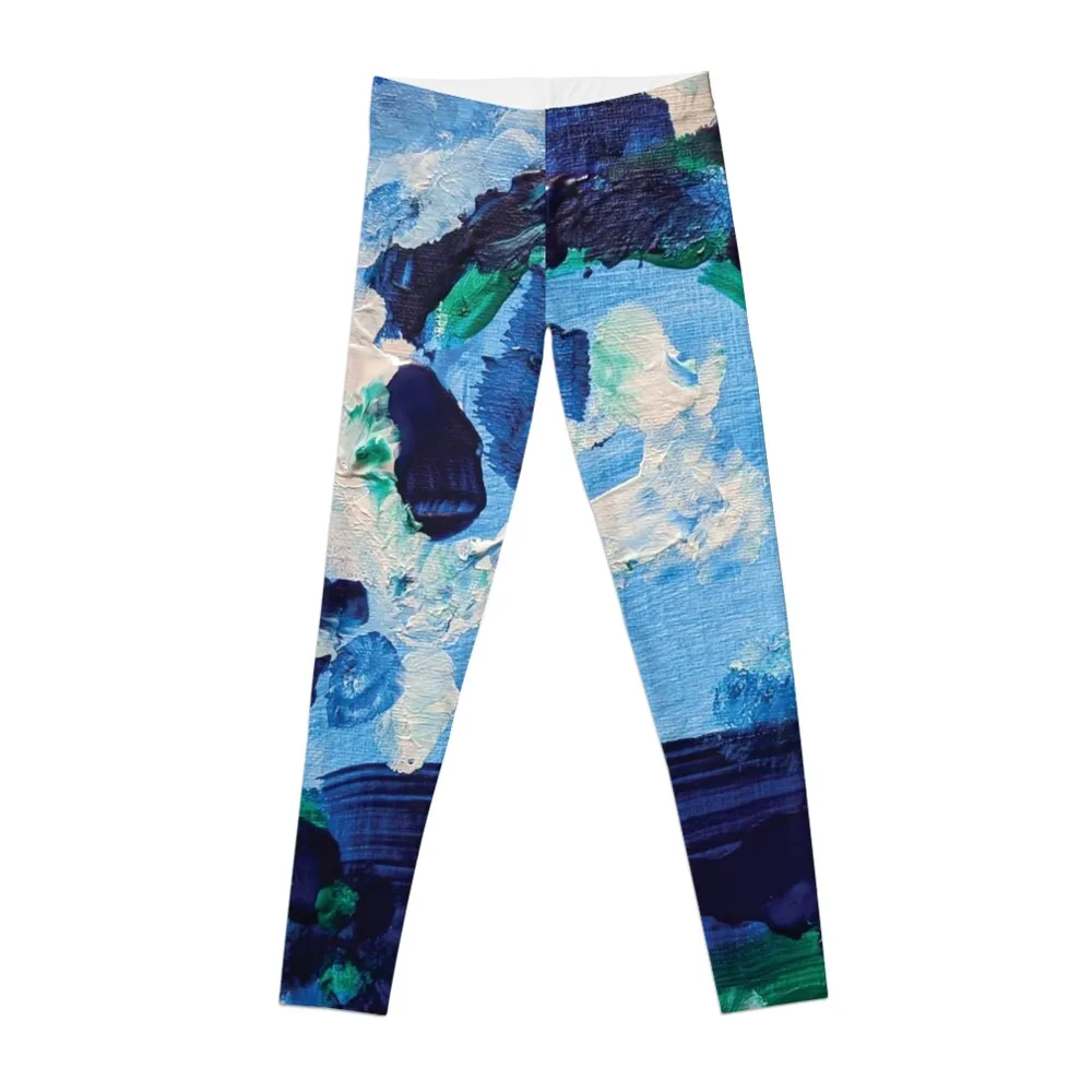 

Watercolor Painting of the Ocean Leggings sports tennis for Women Woman pants Fitness Women's gym clothes