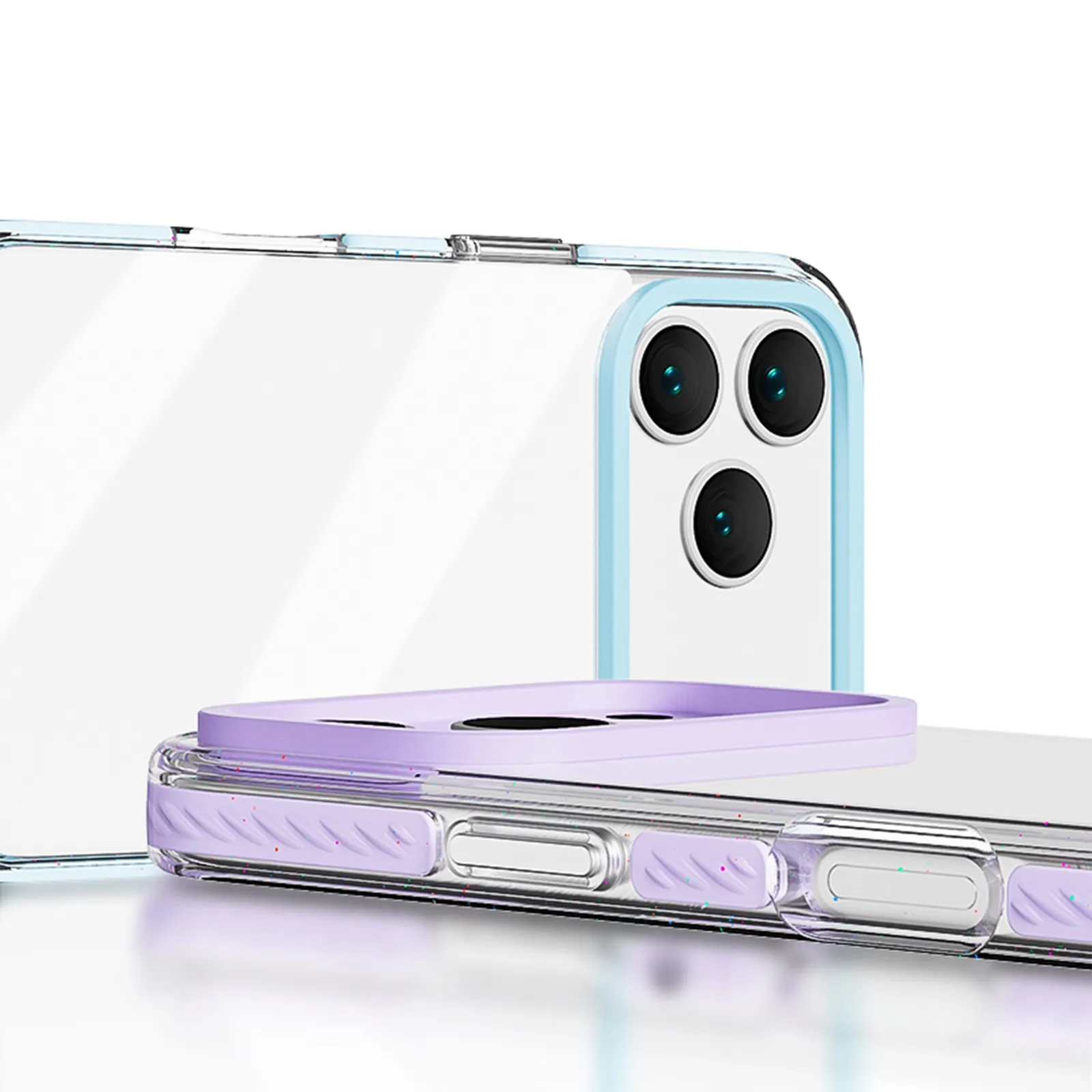 حافظة لهاتف آيفون 17 Air 16 15 14 Plus 13 Pro Max بلون سادة وغطاء صلب مقاوم للصدمات Funda