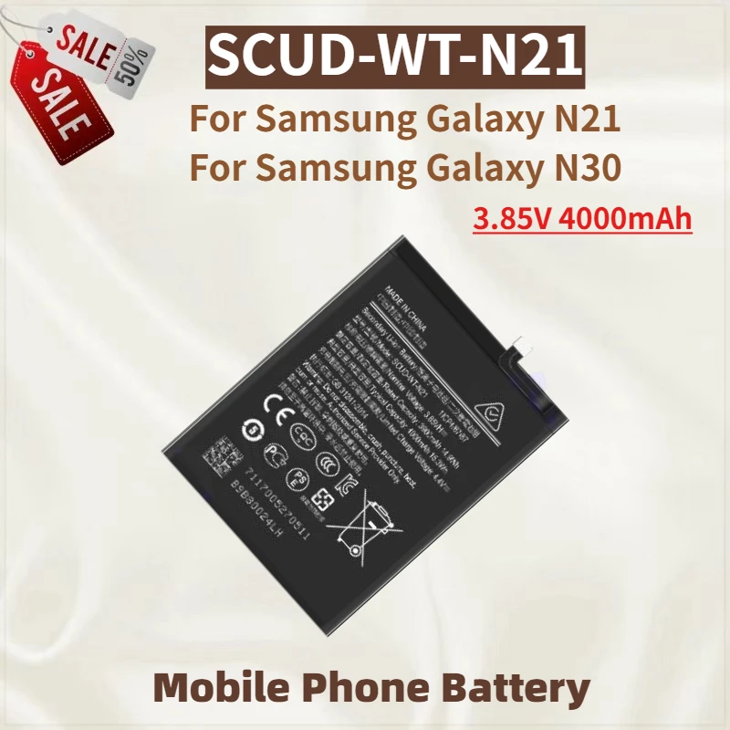 

High Quality SCUD-WT-N21 Phone Battery 3.85V 4000mAh For Samsung Galaxy N21 Galaxy N30 Brand New Replacement Battery