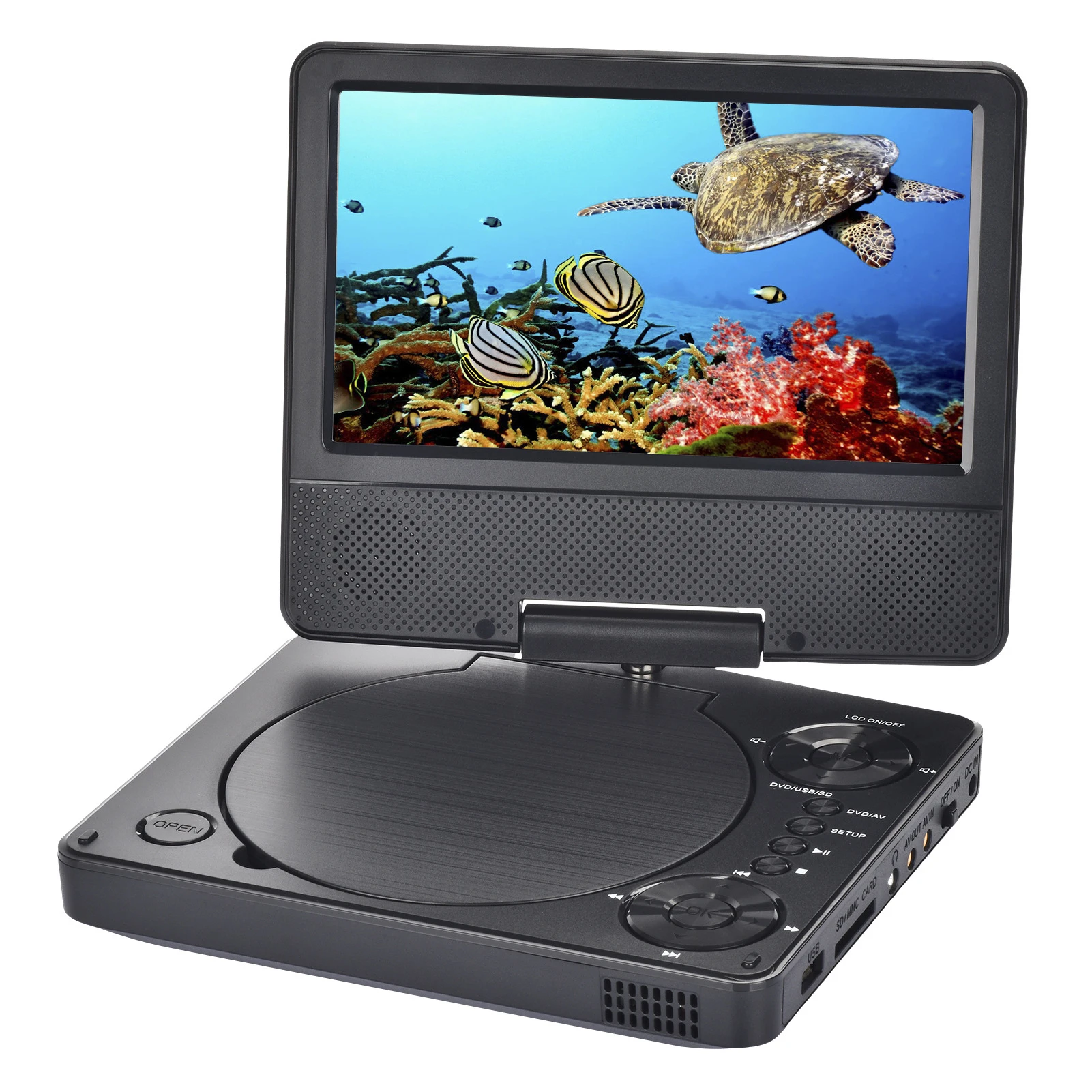 Compact DVD Player With Advanced Features Enjoy Immersive Audio And Video Experience Left And Right