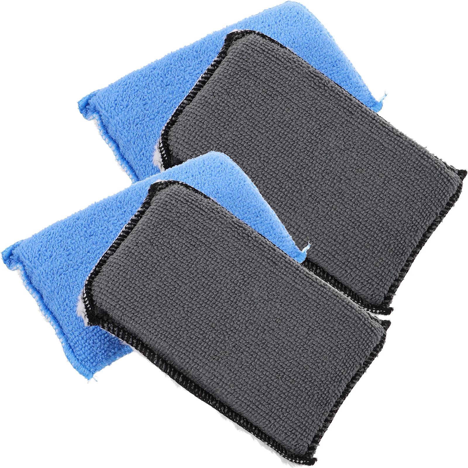 

4Pcs Car Cleaning Sponges Soft Scratch Free Vehicle Scrub Sponge Durable Auto Wash Sponge Blocks for Home Kitchen Use