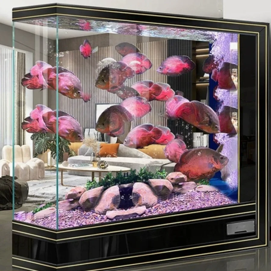 Vertical New-style Living Room Aquarium Durable Filtration Reception Desk Replacement Required Office Furniture Военное ДелоLJ40