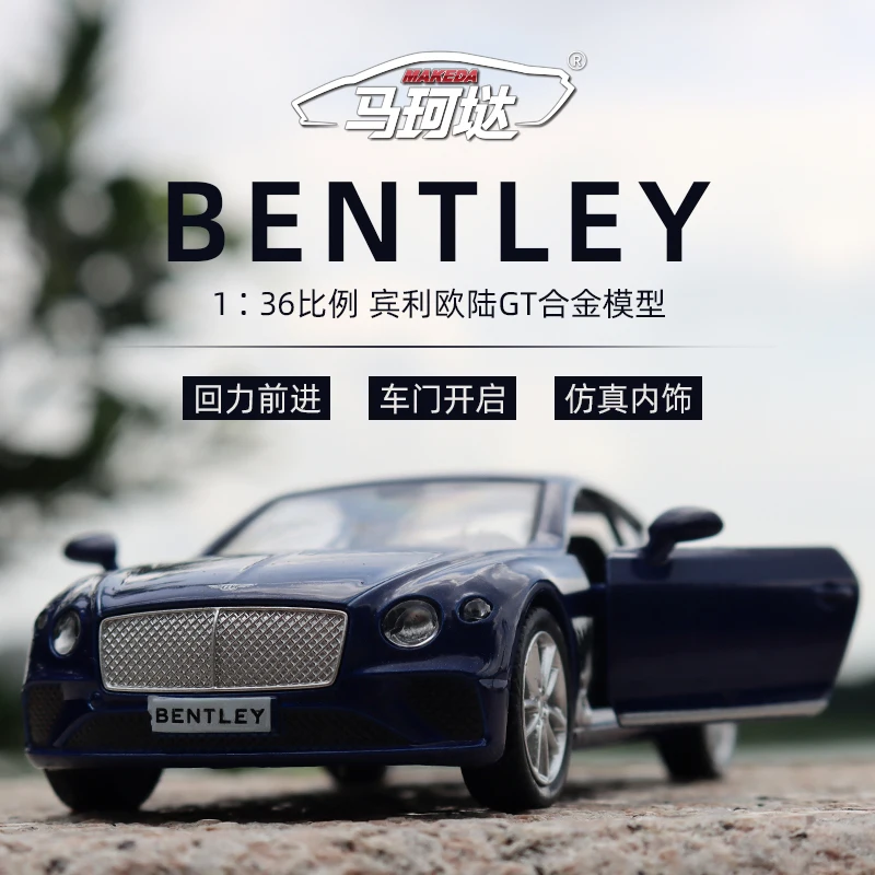 

1:36 Bentley Continental GT sports car High Simulation Diecast Car Metal Alloy Model Car Children's toys collection gifts A544