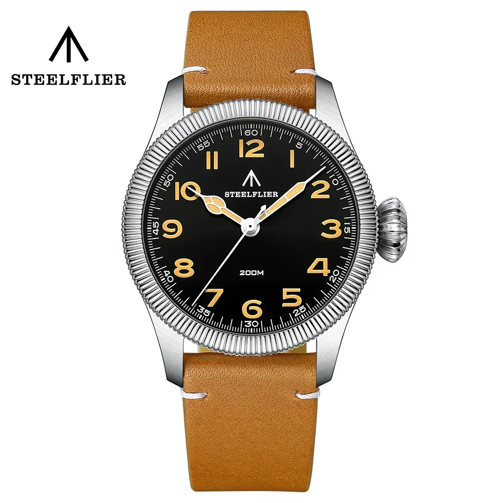 

2023 New STEELFLIER SF741 Luxury Men Dive Quartz Watch VH31 Movement Swiss Luminous 200m Waterproof Watches 39MM 316L Case