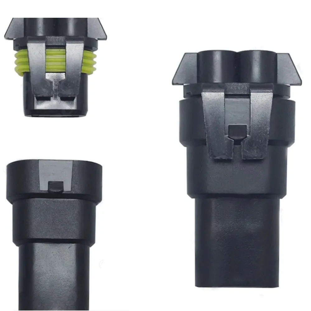 1pcs 2P Car Motorcycle 9006/9005 Ceramics Connector Waterproof DIY Male Female Quick Adapter Terminals Plug Kit