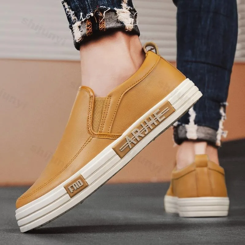 

Men's Shoes 2025 New Spring Sport Casual Slip on Comfortable Fashion Trend Versatile Loafers Lightweight soild Non slip Non slip