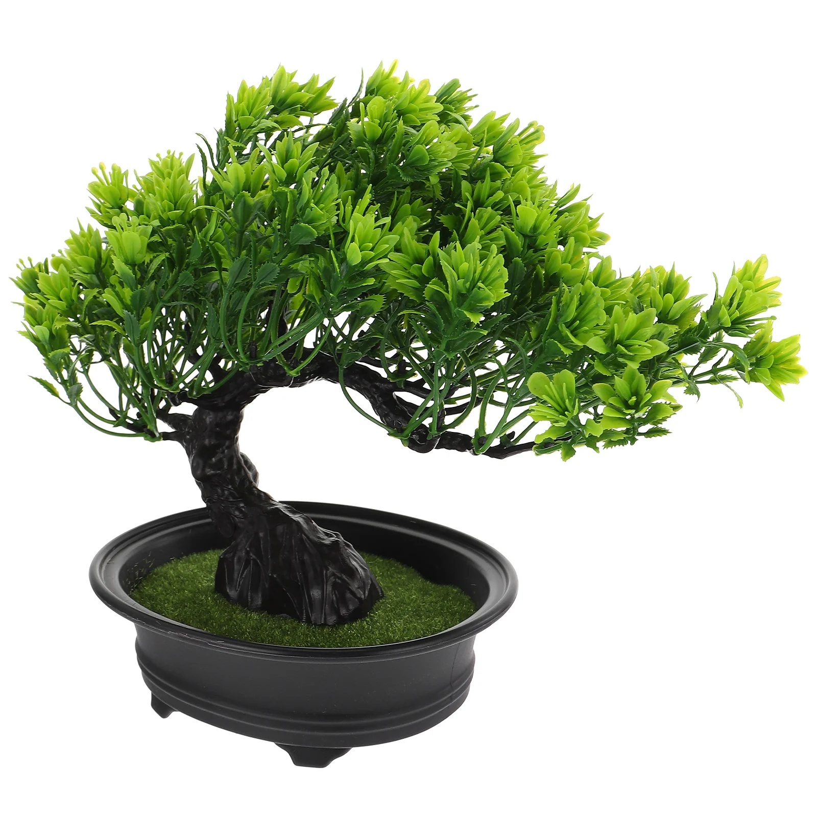 

Artificial Bonsai Pine Tree Lifelike Imitation Plant Fine Craftsmanship Home Flower Shop Decoration Plastic Material