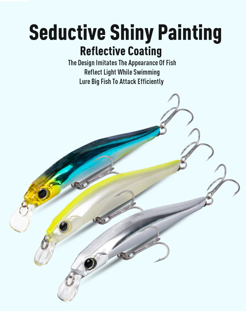 Künstler FR Silence Sinking Minnow Angelköder 80 mm 105 mm Jerkbaits Gute Action-Wobbler Hochwertige harte Köder Wolfsbarsch – Detail 7