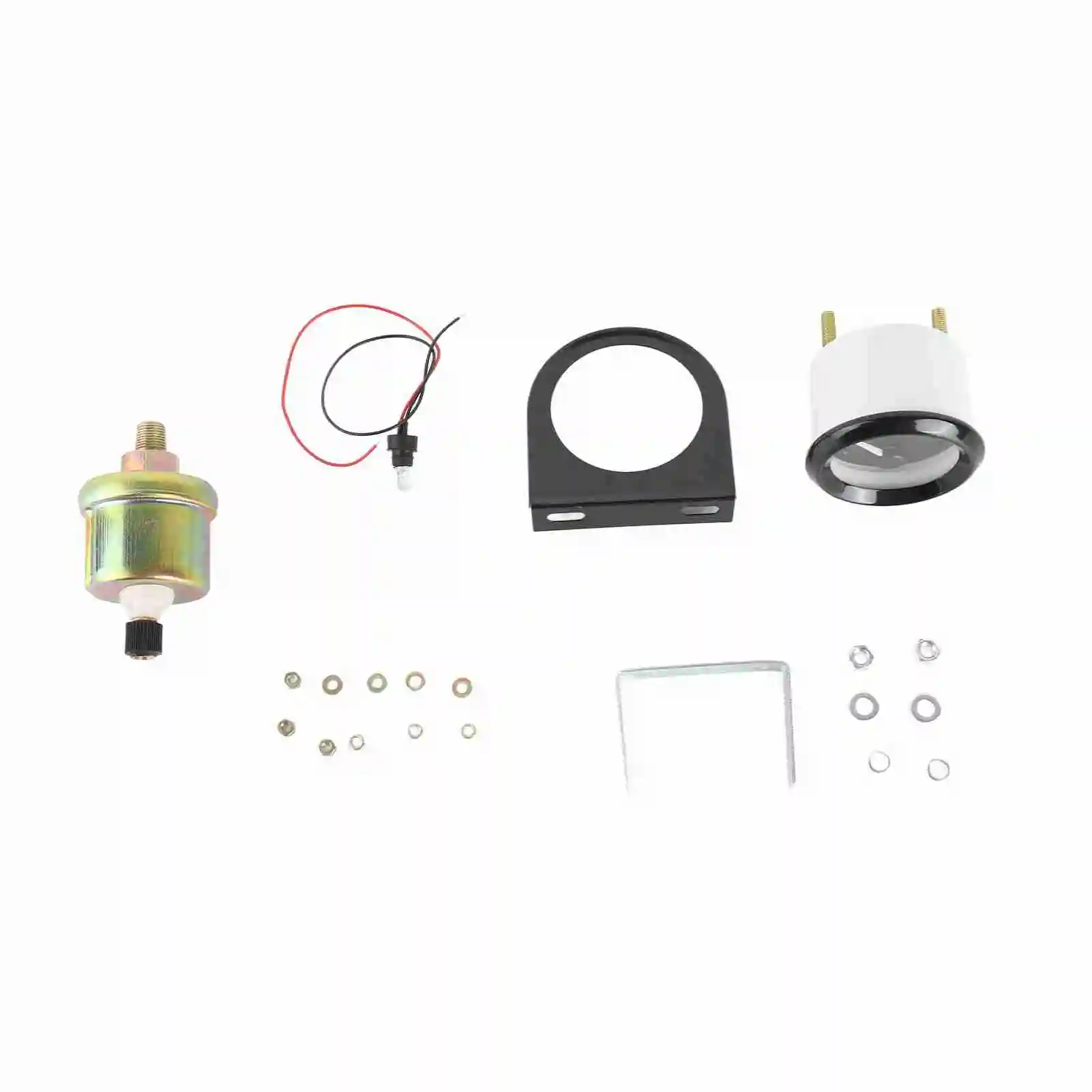 

52mm Oil Pressure Gauge 0-100PSI Automobile Oil Pressure Gauge with Sensor for 12V Vehicle Oil Automobile