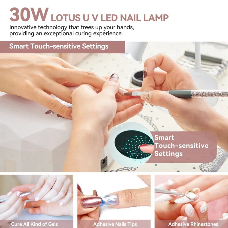 Mini Gel Polish Drying Lamp Rechargeable UV LED Nail Lamp Goosenecks Cordless Nail Lamp For Gel Nail Quick Drying HOT!