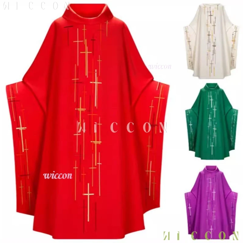 Disfraces de Halloween, capa Medieval de Papa Emeritus, capa negra de mediana edad, conjunto completo de batas de oración, traje de fiesta de Halloween para Iglesia