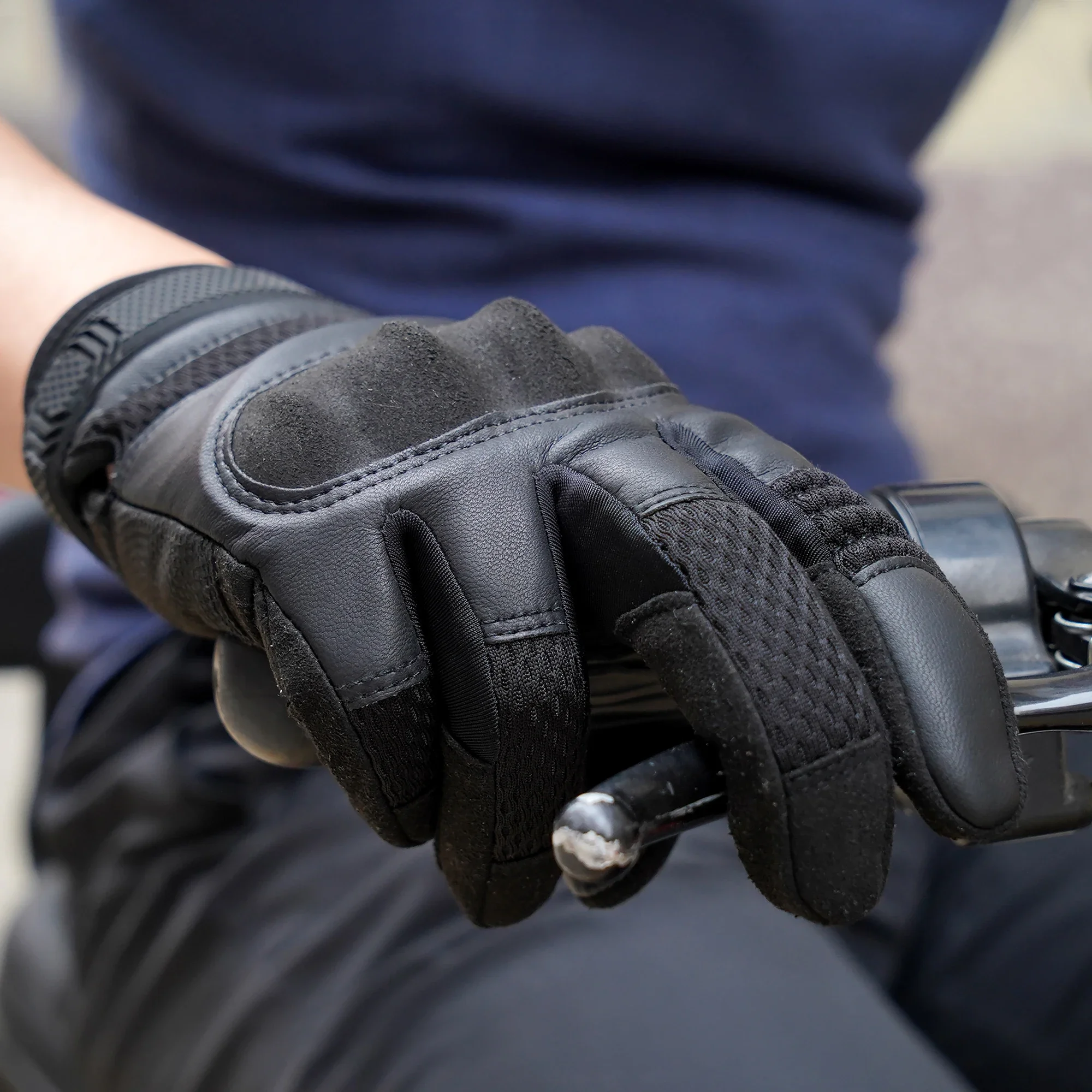 Guantes tácticos piel sintética con pantalla táctil - imagen 5