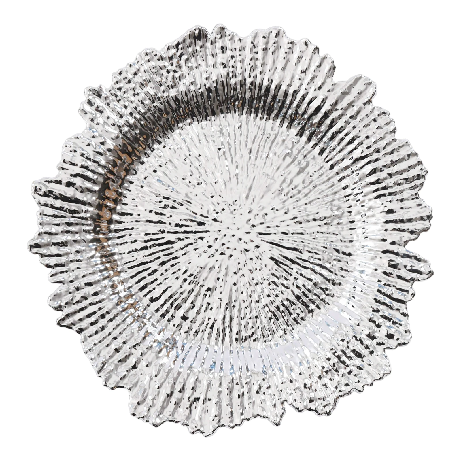 

Набор из 24 серебряных декоративных тарелок-подставок диаметром 13 дюймов, пластиковые, с текстурированным ободком, круглые, для свадеб, вечеринок, сервировки стола