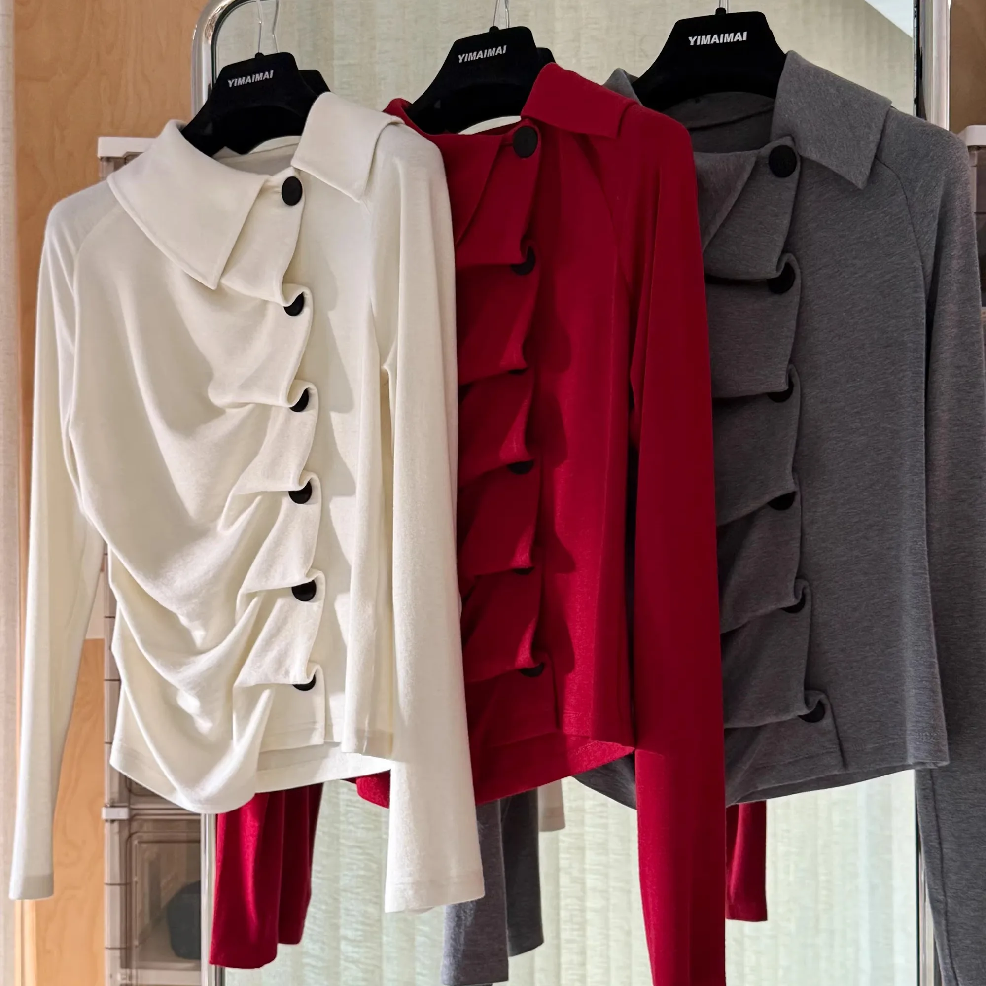 

Вязаный свитер MAIMAI Asymmetric Slim Fit из модала: модный повседневный топ для женщин, коллекция MAIMAI Dance Tea Minor Mode