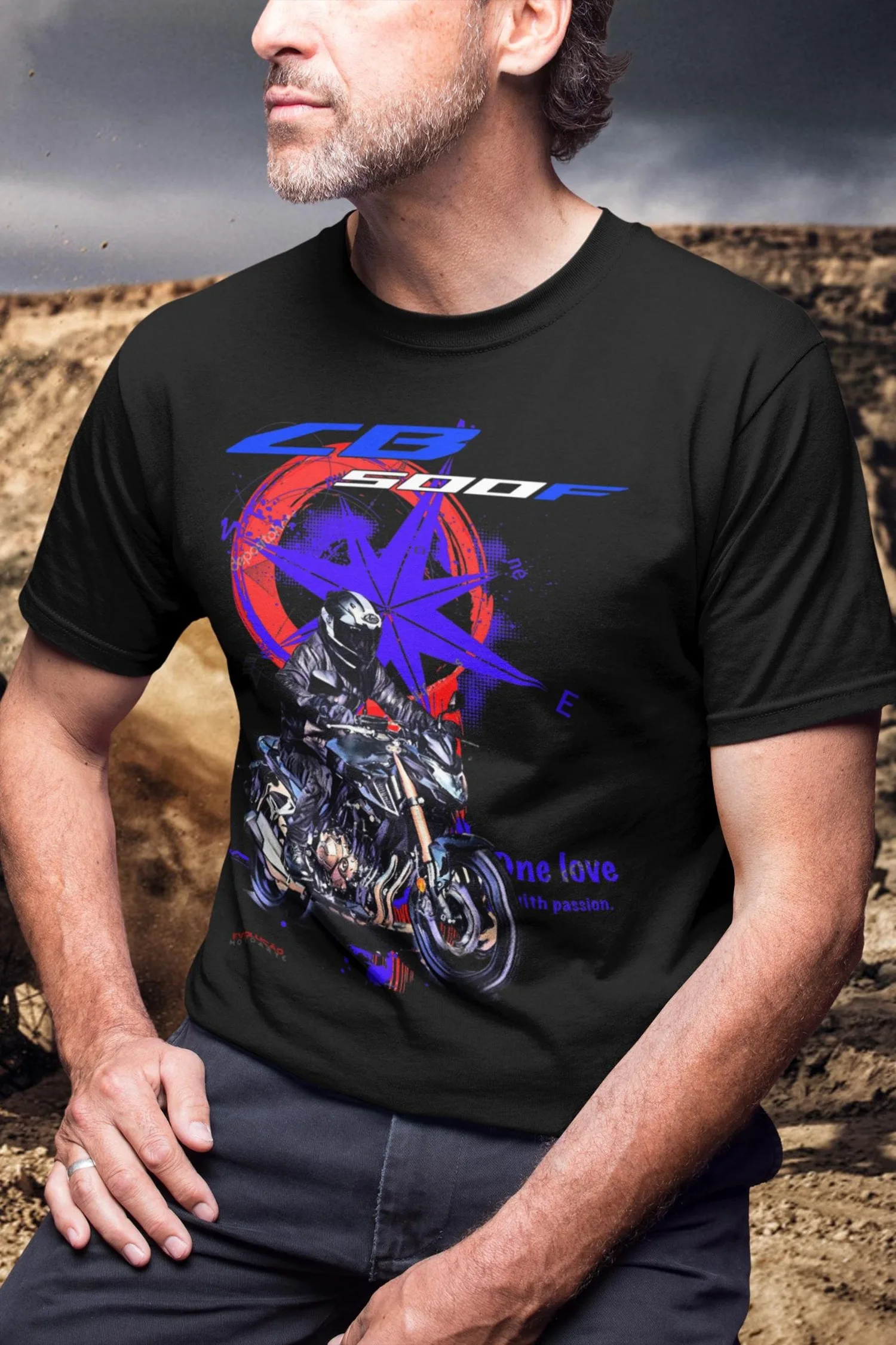 

395@EY H.onda CB500F T Shirt The Perfect Biker Gift For Naked Bike Rider Motorcycle Tee Fan Top For H.onda Owners Husband Presen