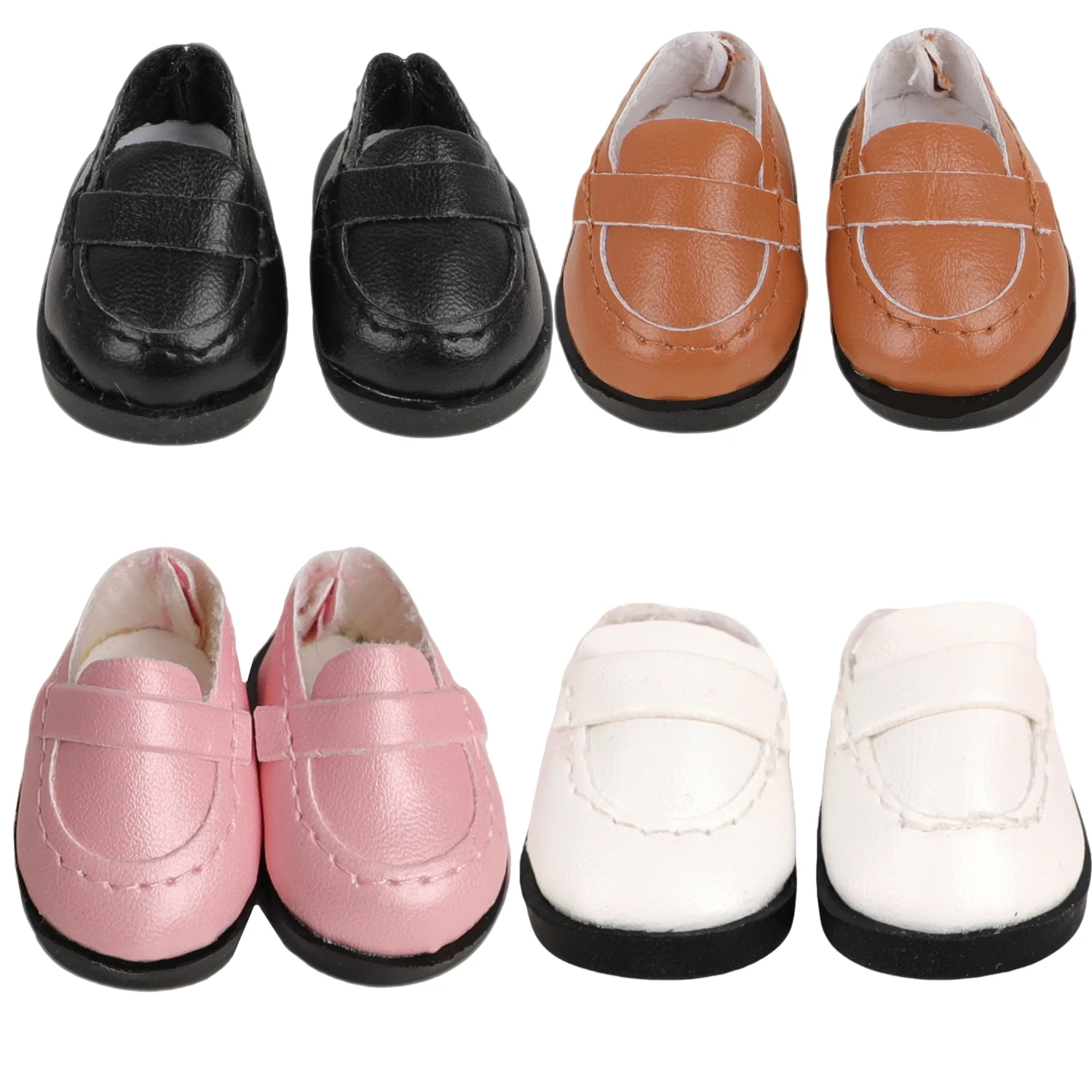 

3.8cm Shoes For 17cm Labuabu Dolls Cute PU-Leather Mini Shoes For V1 V2 V3 Labuabu Girl Dolls Cotton Toy Accessory Festival Gift