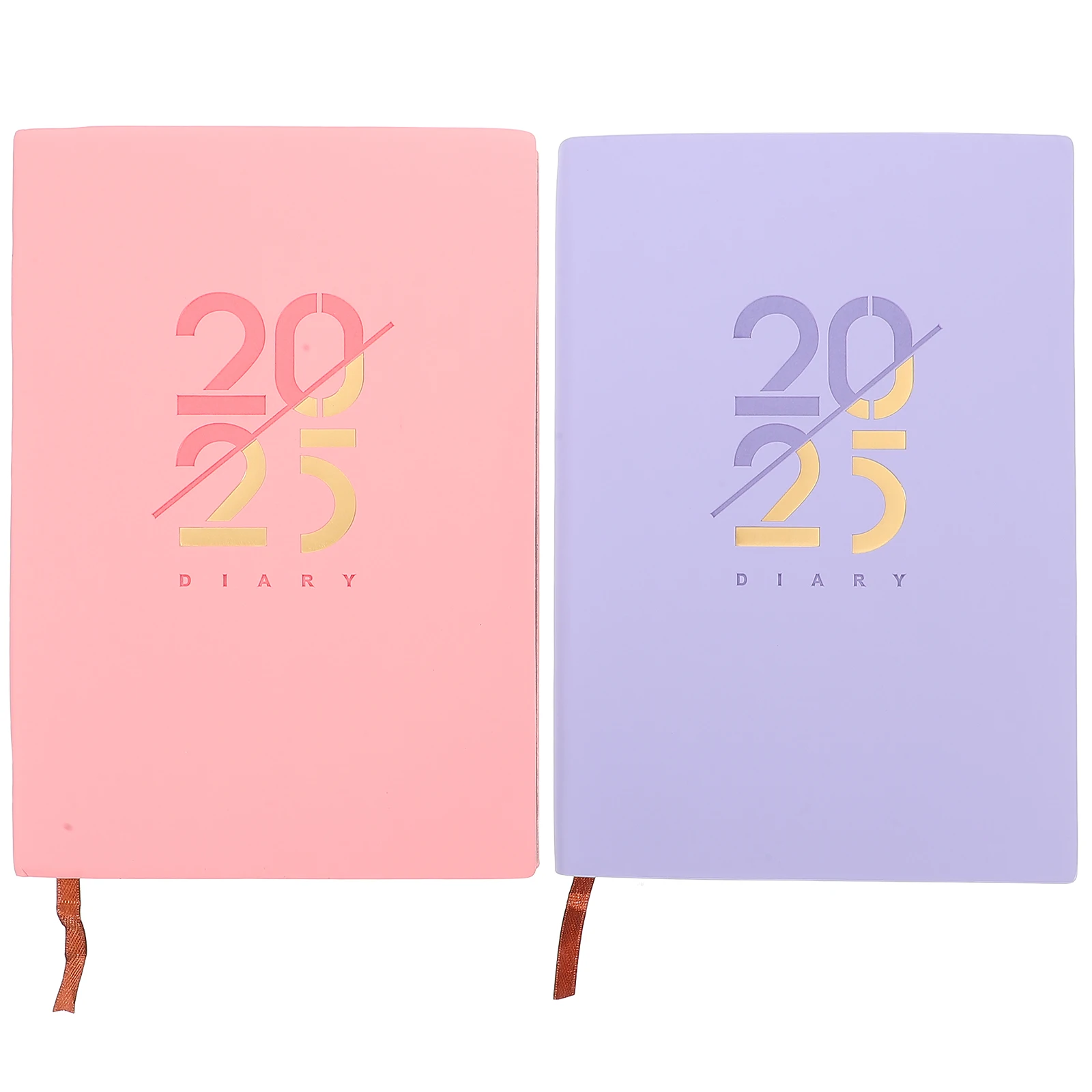 

2 Pcs Daily Planner Notebook 2025 Schedule Book Academic Monthly Planner Portable Writing Book Household Organizer Time
