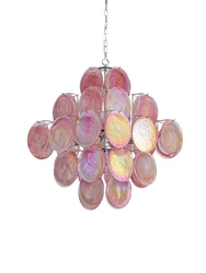 Red Cloud Glass Chandeliers LED Vintage Lighting Fixture Italy Designer Hanging Lamp for Ceiling Dining Room Decor Lustre Foyer