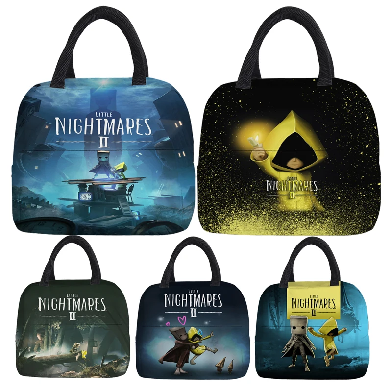 

Game Little Nightmares 2 Lunch Bag Waterproof Warm Insulated Cooler Bag Cartoons Cooler Bag Thermal Food Picnic Case