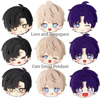 Love and Deepspace Non-Woven Fabric Pendant Sylus Rafayel Zayne Xavier Caleb Anime Cosplay Cute Emoji Handmade Backpack Access