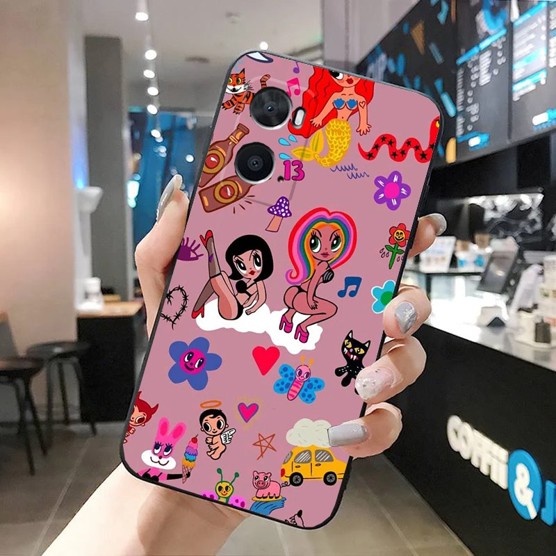 

Karol g Phone Case For OPPO A78 A54S A17 A57S A74 A78 A91 A96 A94 Realme GT Master X3SuperZoom Reno 7 10 11 pro