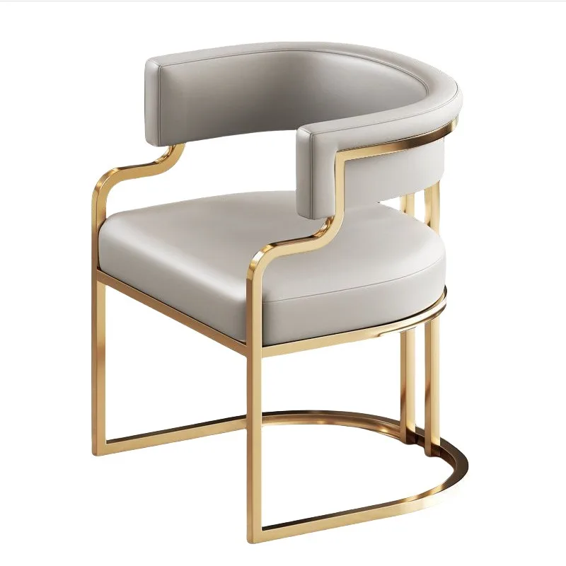 

Light Luxury Dining Chair Home Hotel Mahjong Sofa Chair Reception Negotiation Table and Chair