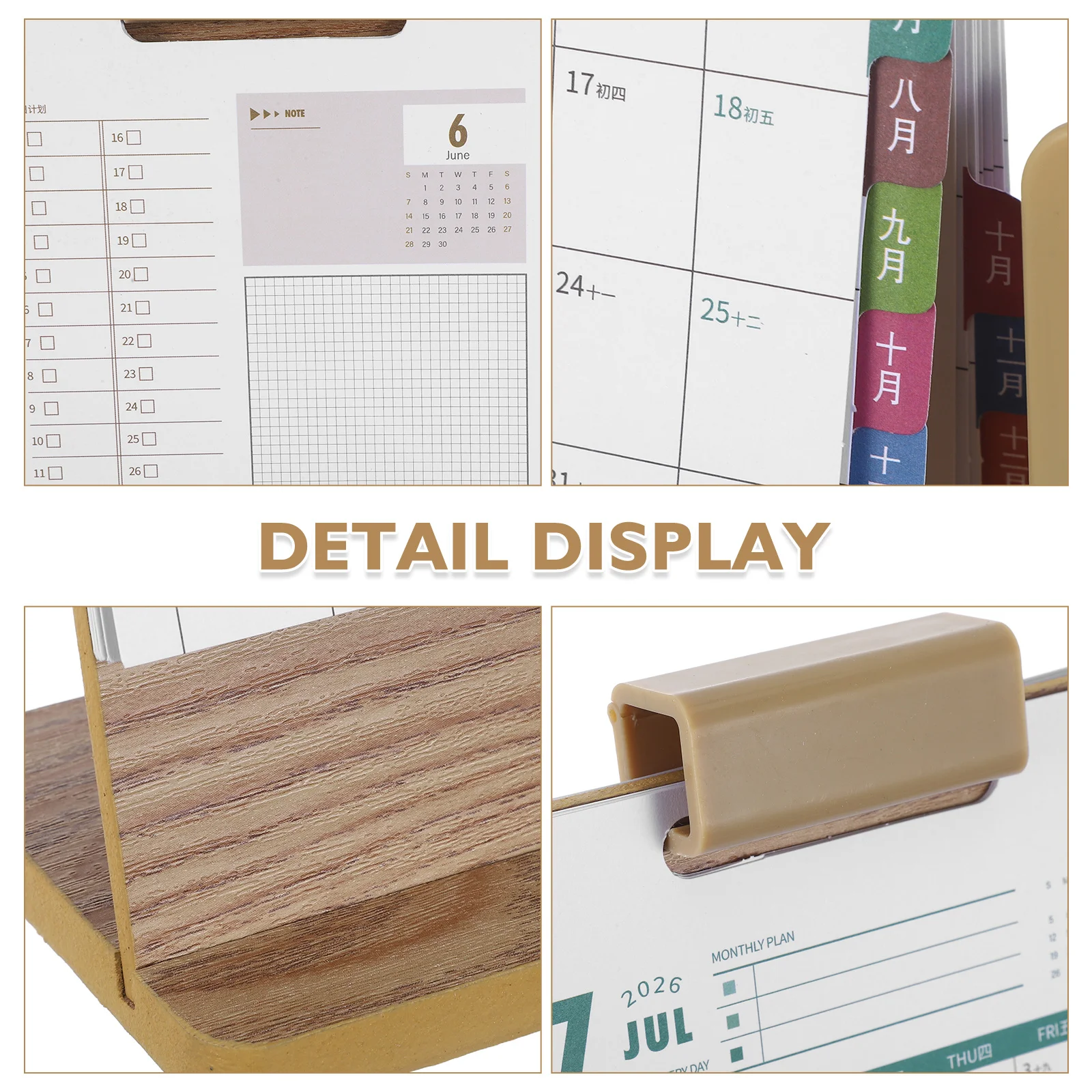 حامل القلم الرصاص الخشبي، منظم سطح المكتب، كوب تخزين الأدوات المكتبية من الخشب الصلب، حامل مكتبي مزخرف للمكتب والمنزل #3