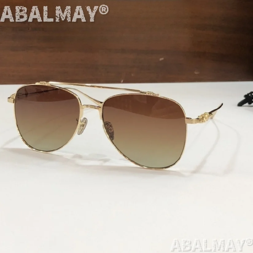 نظارات شمسية عالية الجودة للرجال والنساء مقاس 8162 57-16-149 نظارات شمسية بتصميم عصري فاخر من التيتانيوم UV400 مع صندوق