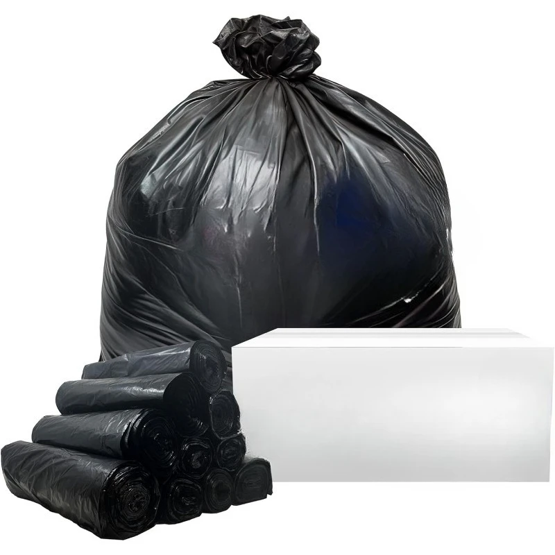 

Super Sizeable, Black, Garbage for Serious Cleanup 40 to 45 Gallon Trash Bags Heavy Duty | 250 Trash Bags