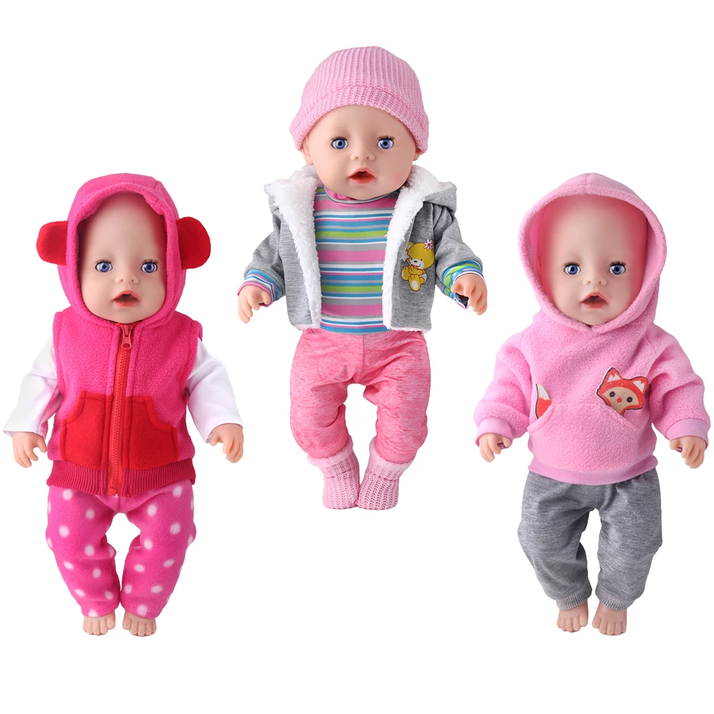 43cm Doll Clothes Cartoon Jacket Set Cute And Stylish Outfit